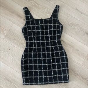 Jason Wu tweed checkered plaid Mini Dress